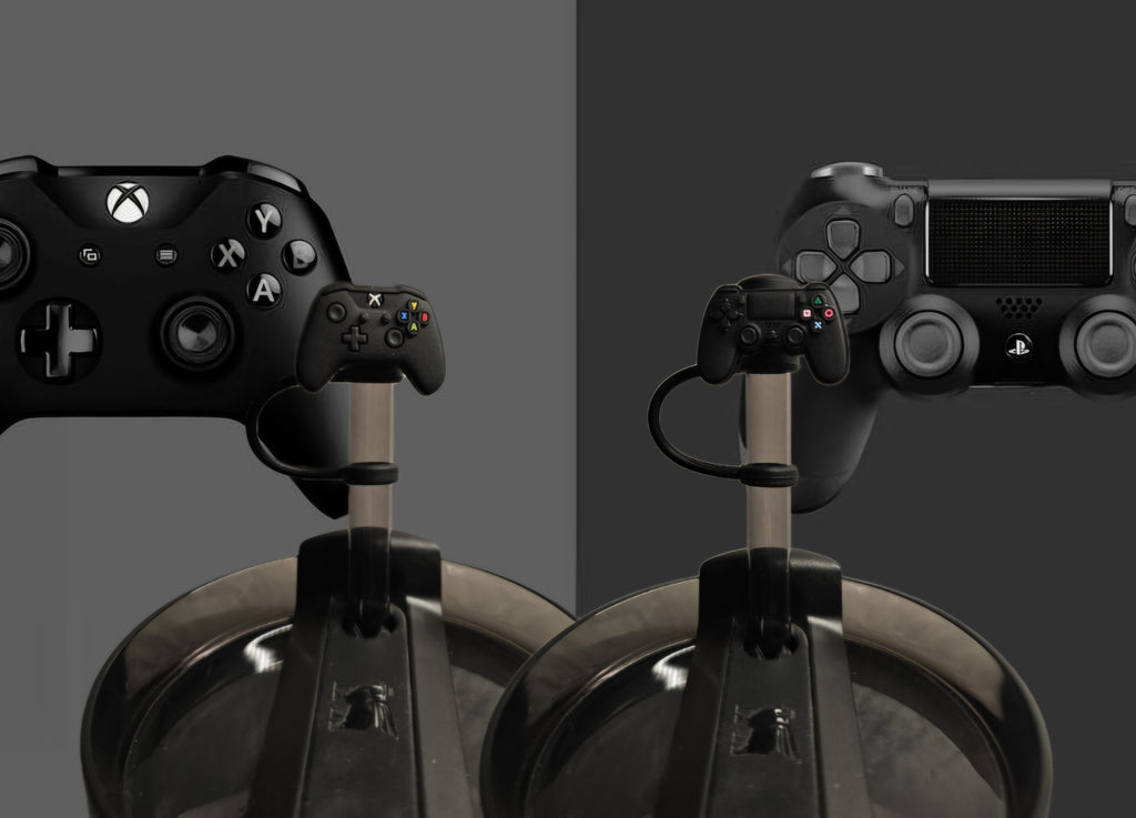 Video Game Console Controller Straw Toppers. 10mm Straw Opening. 2 Pack.