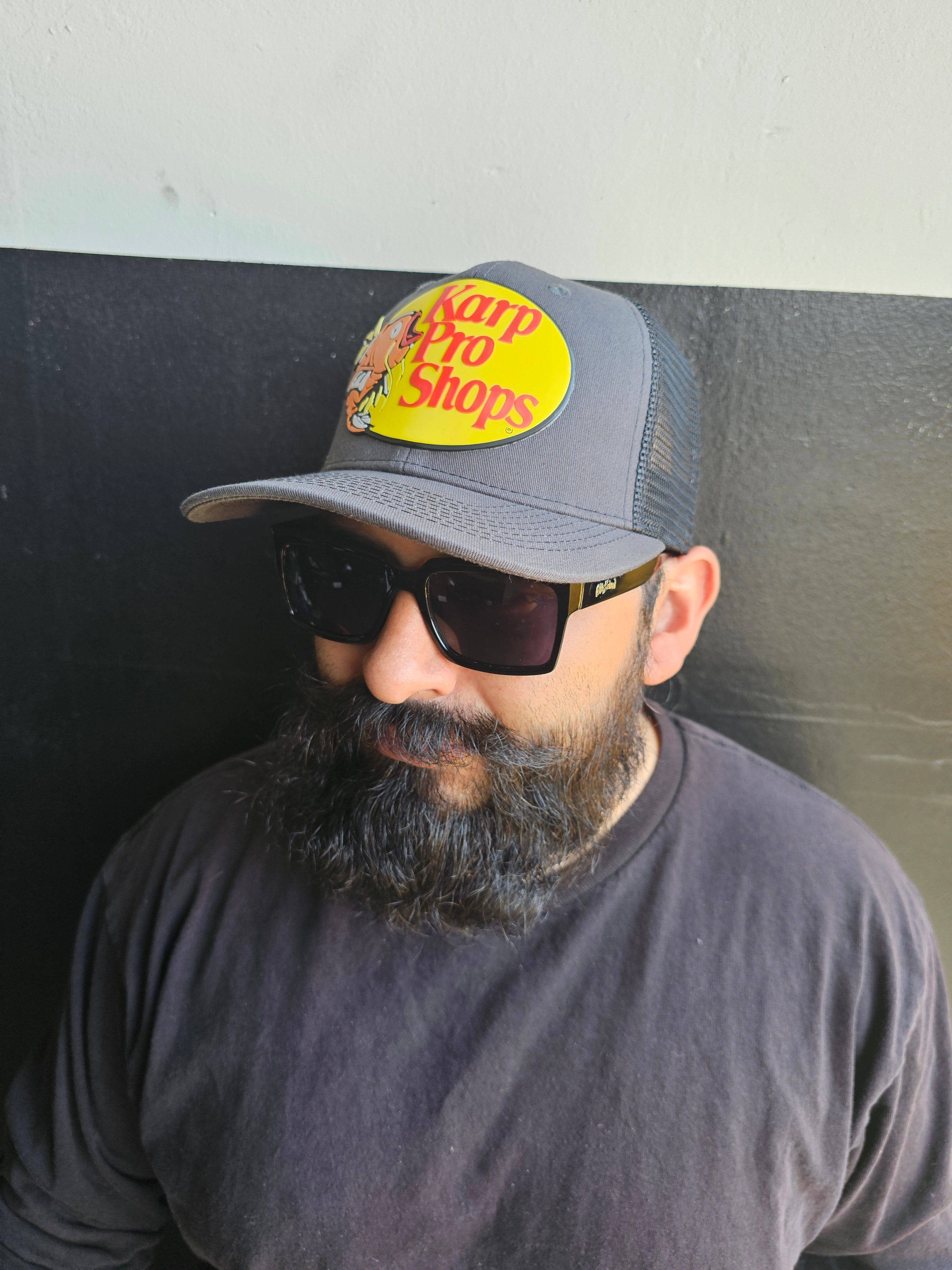 Pokémon "Karp Pro Shops" PVC Patch Trucker Hat.