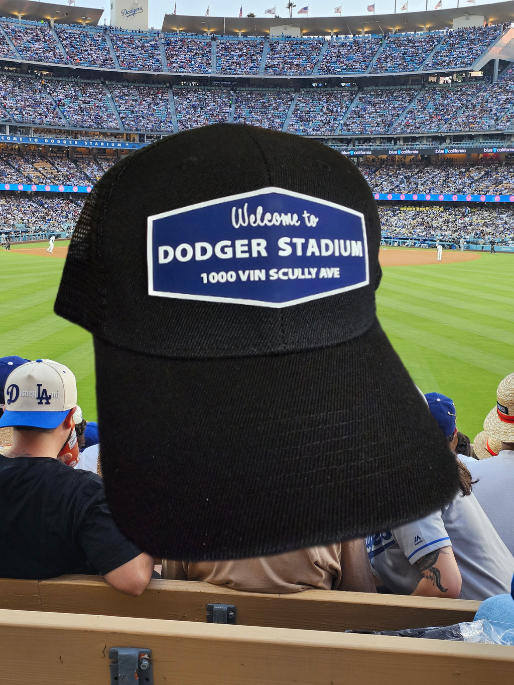 Los Angeles Dodgers "Dodger Stadium" PVC Patch Trucker Hat.