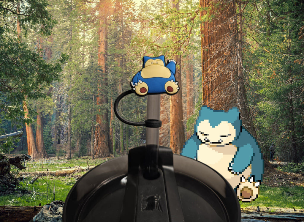 Pokémon Snorlax Straw Topper. 10mm Straw Opening.