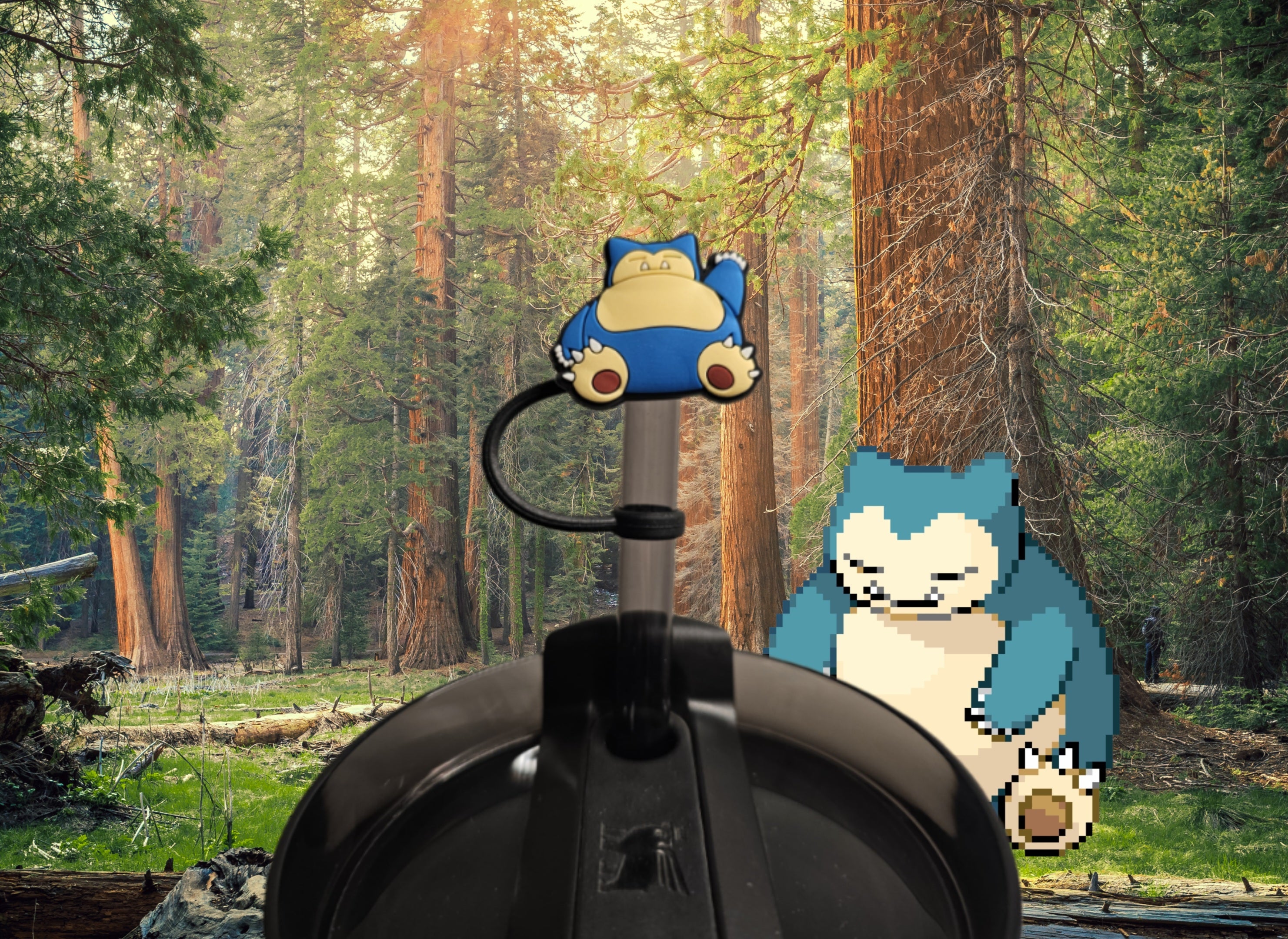 Pokémon Snorlax Straw Topper. 10mm Straw Opening.