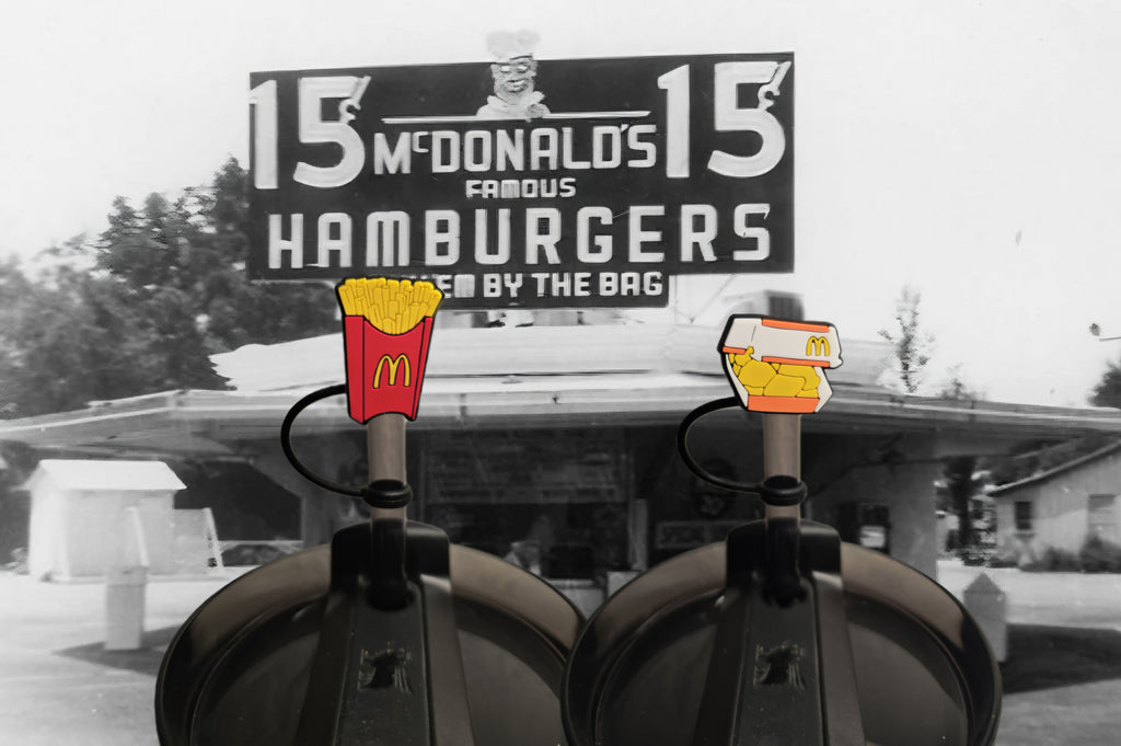 McDonald's Straw Toppers. 10mm Straw Opening. 2 Pack.