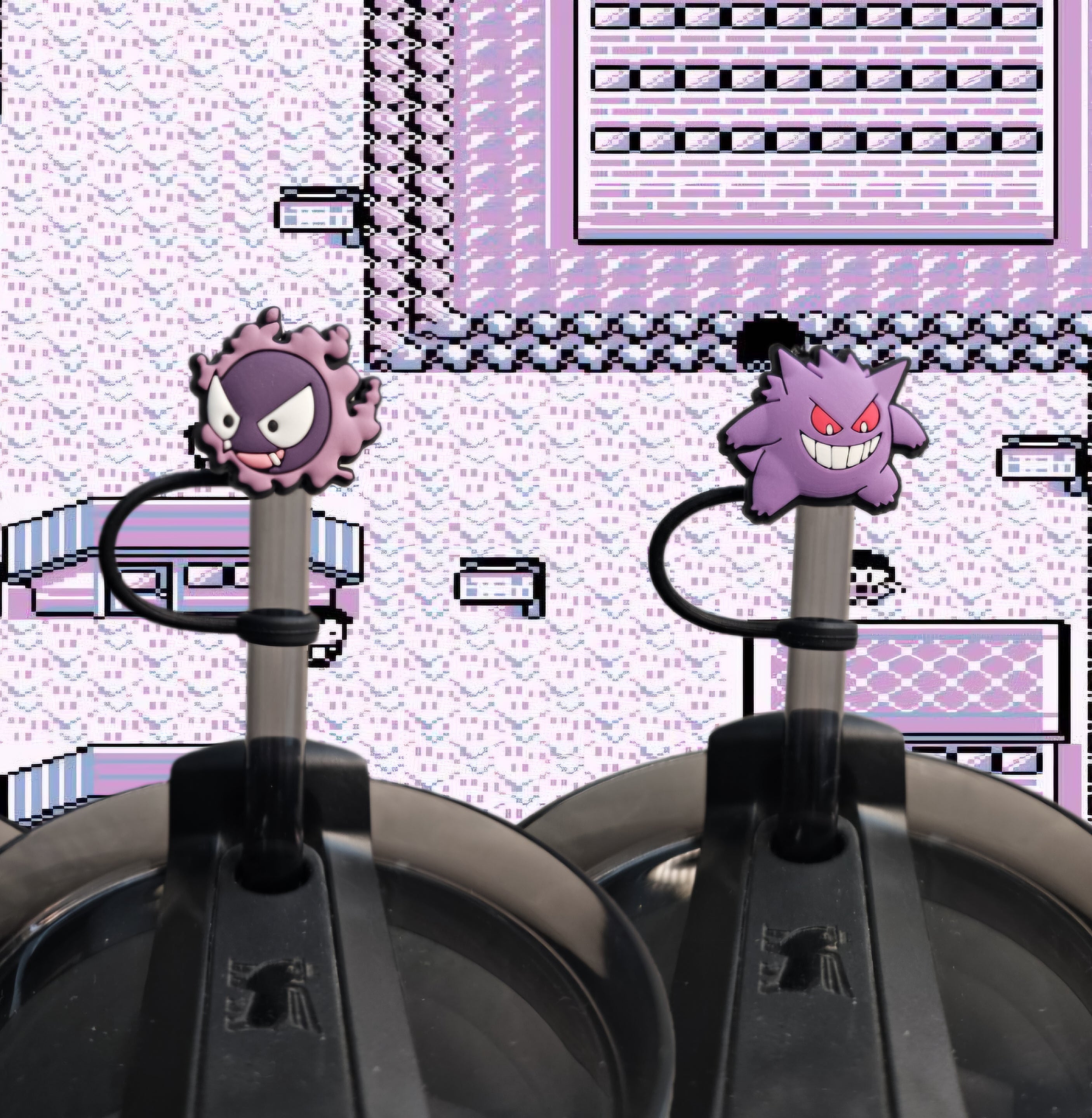 Pokémon Straw Toppers. 10mm Straw Opening. 2 Pack.