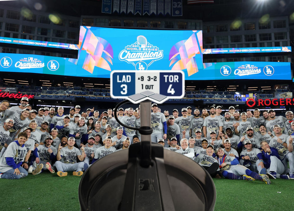 Los Angeles Dodgers World Series Scoreboard Straw Topper. 10mm Straw Opening. 2 Pack.