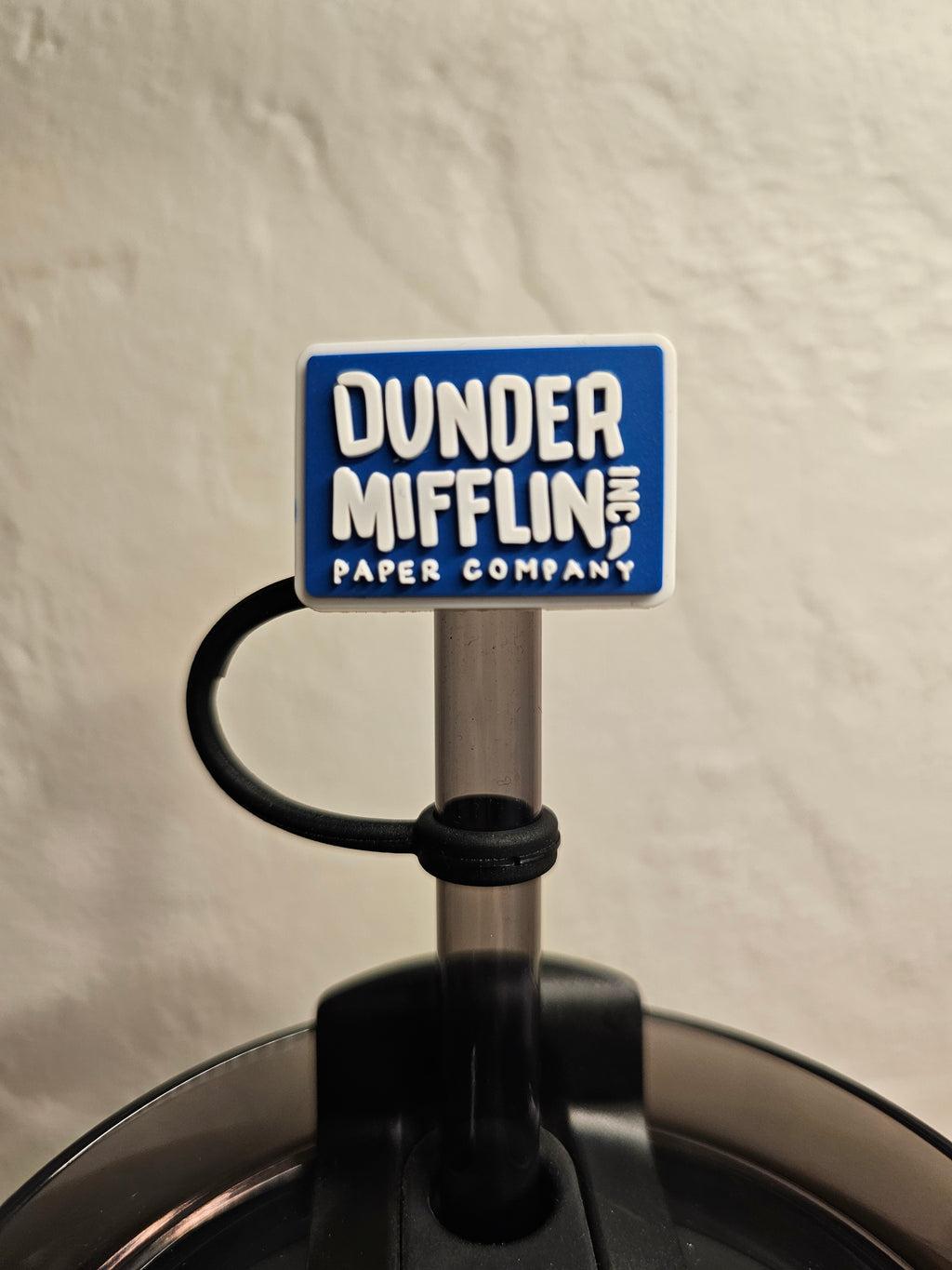 The Office Dunder Mifflin Straw Topper. 10mm Straw Opening.