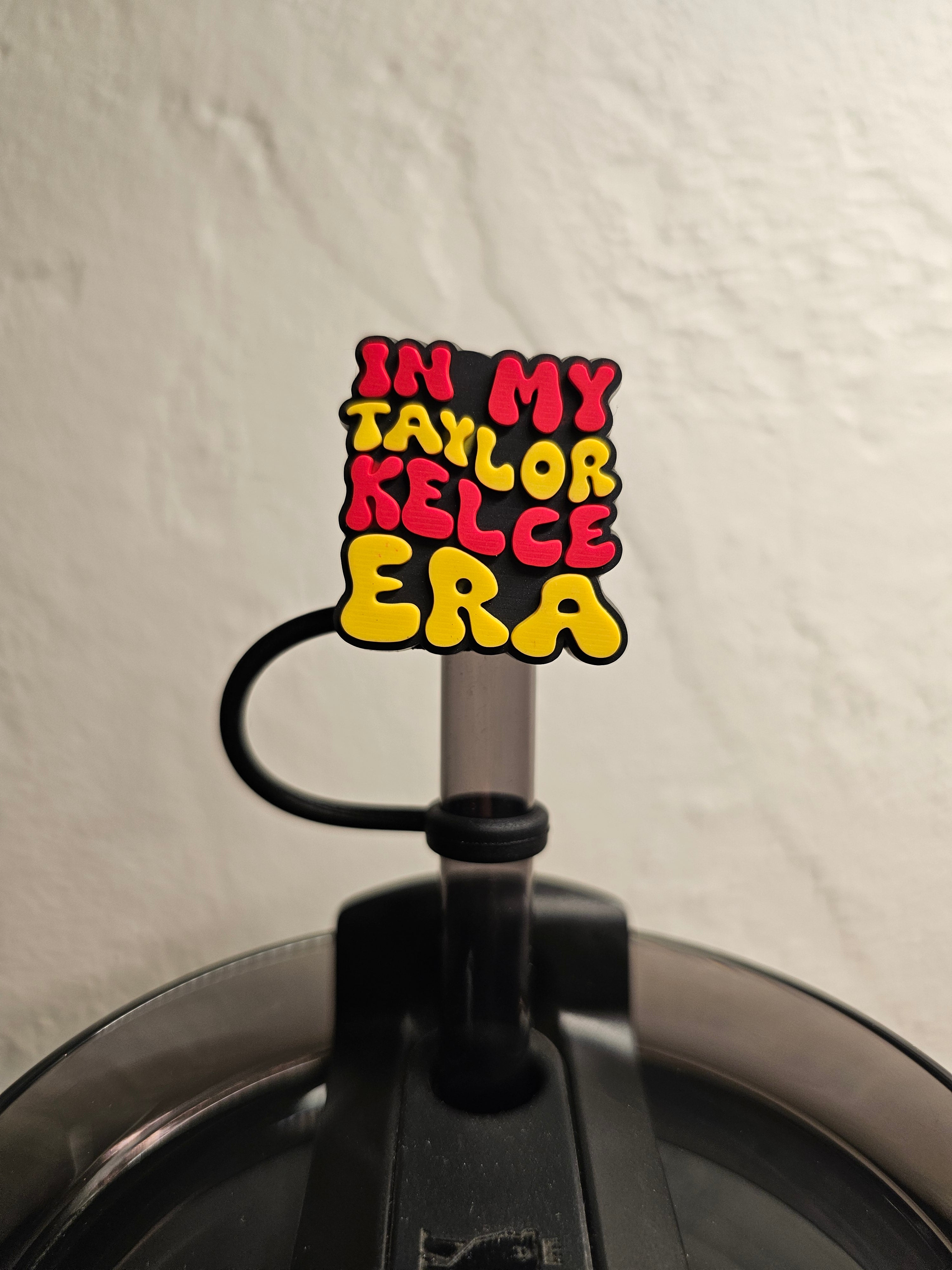 Taylor Swift Kelce Era Straw Topper. 10mm Straw Opening.