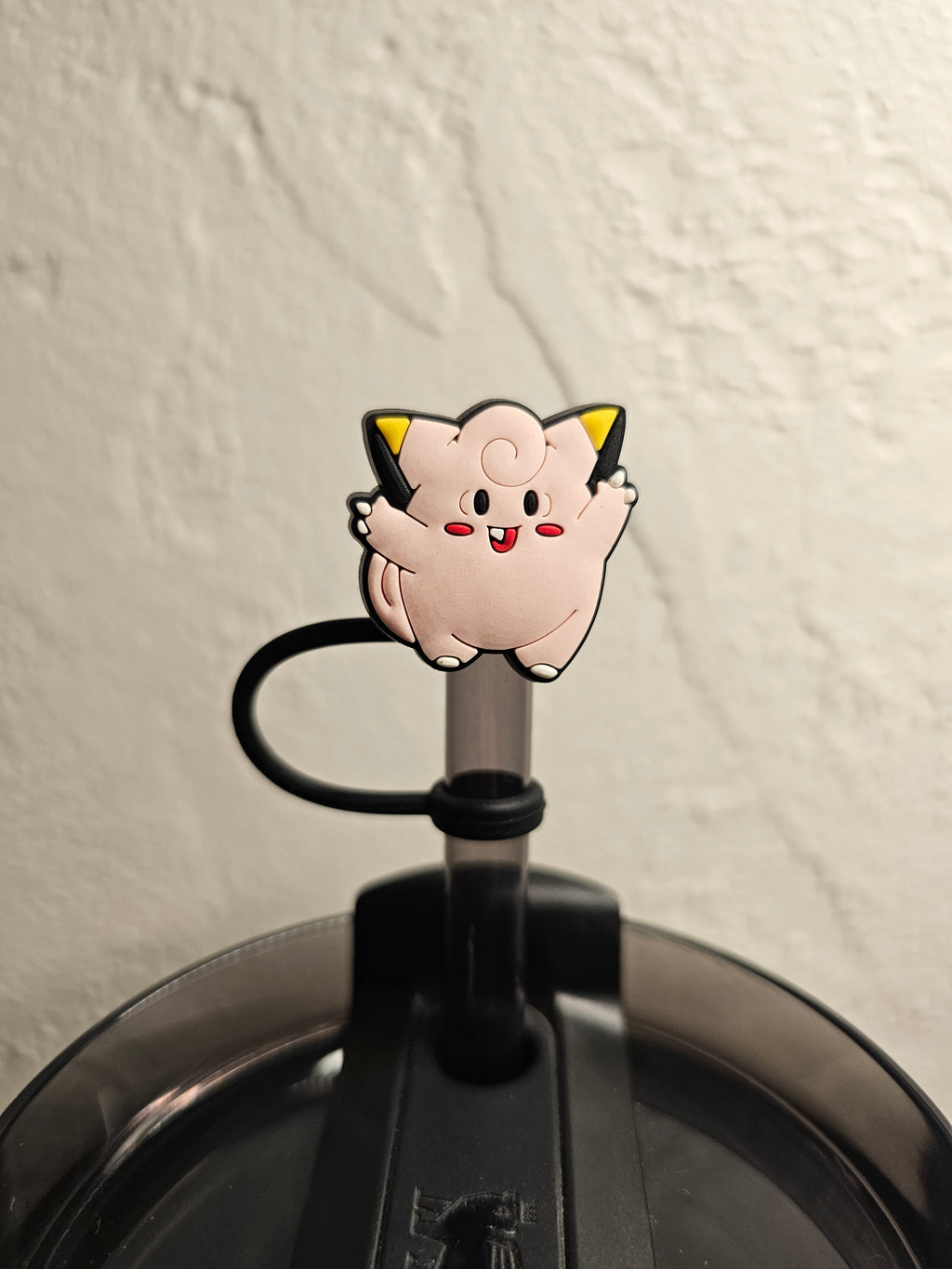 Pokémon Clefairy Straw Topper. 10mm Straw Opening.