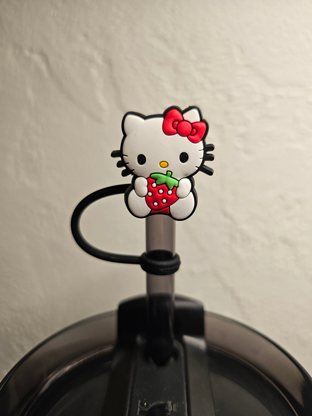 Hello Kitty Kawaii Straw Toppers. 10mm Straw Opening. 5 Pack.