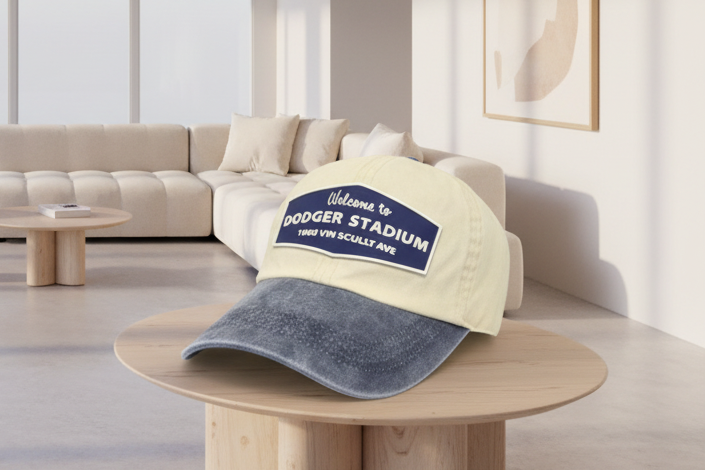 Los Angeles Dodgers "Dodger Stadium" PVC Patch Dad Hat.