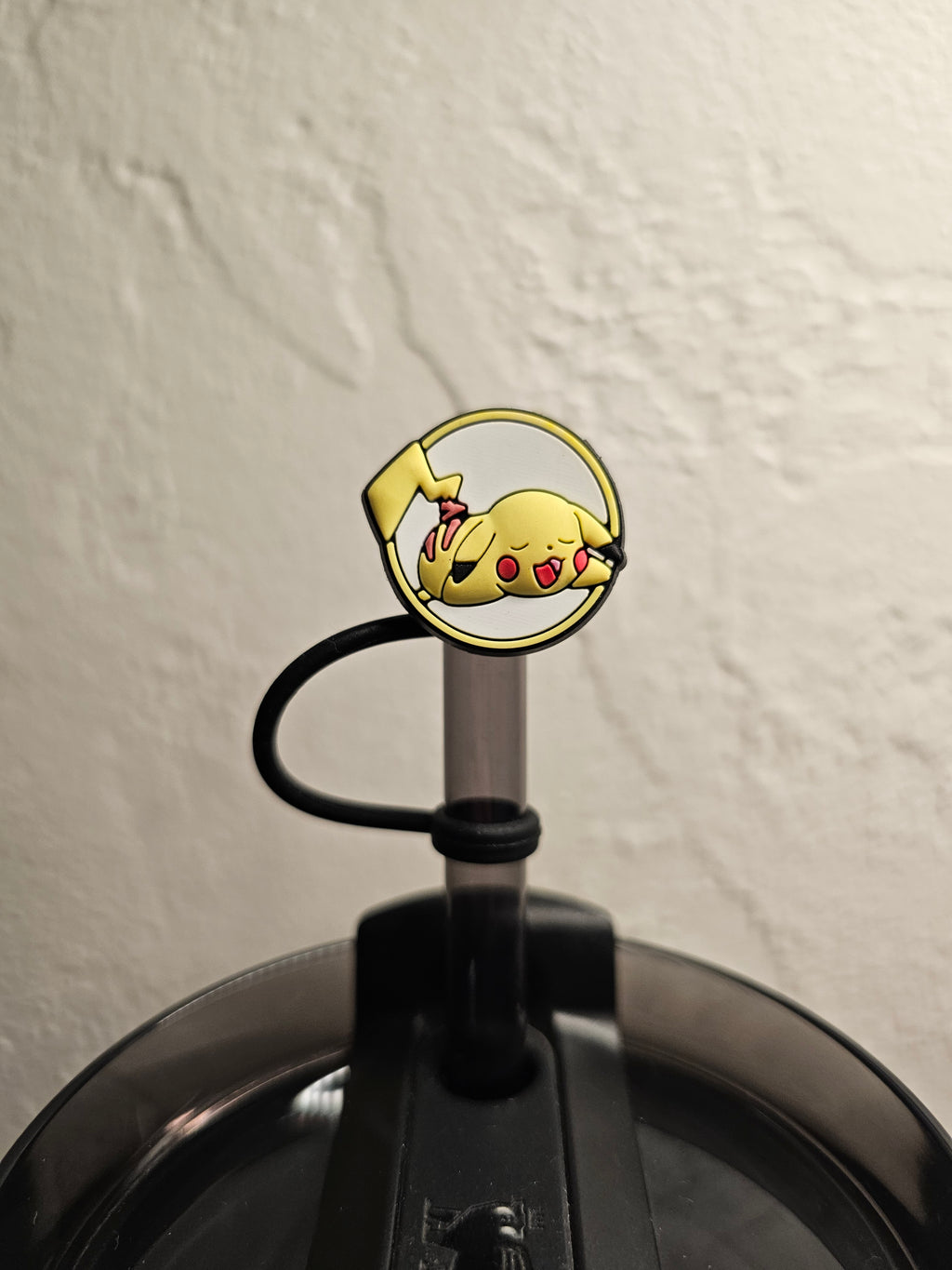 Pokémon Pikachu Straw Toppers. 10mm Straw Opening. 4 Pack.