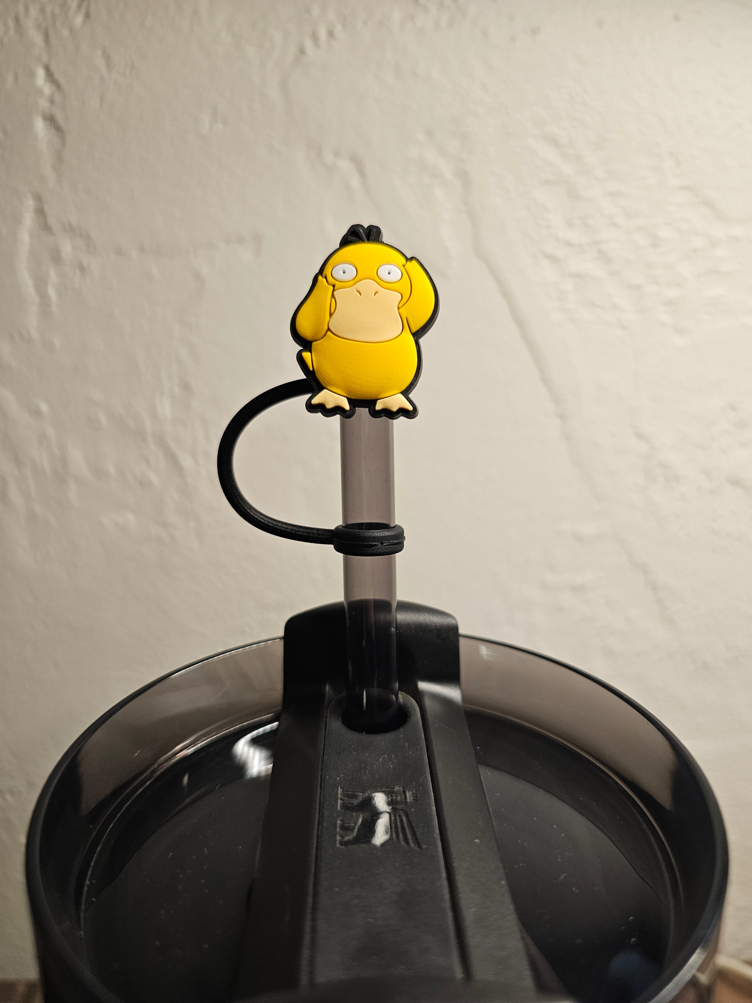 Pokémon Psyduck Straw Topper. 10mm Straw Opening.