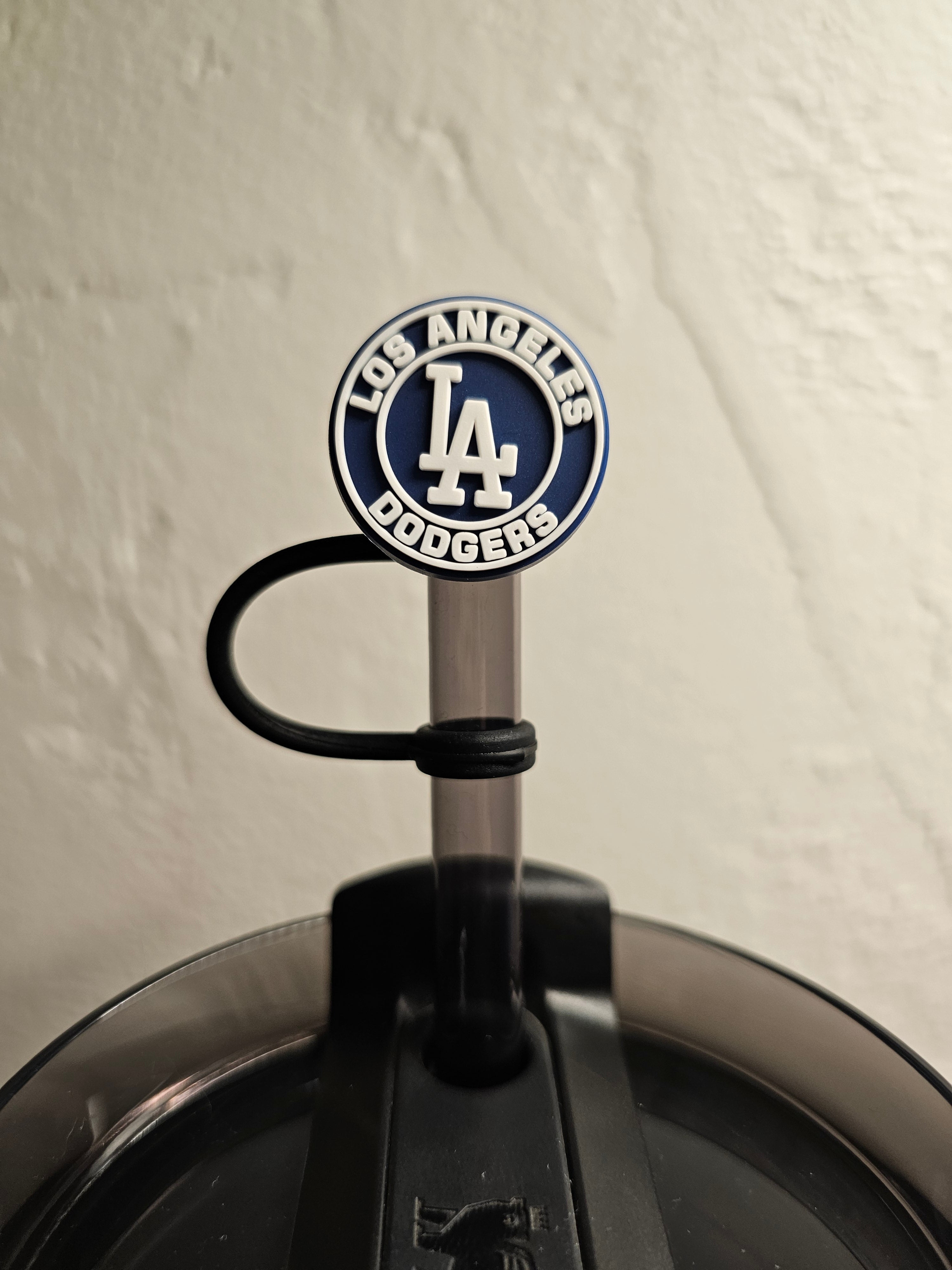 Los Angeles Dodgers Straw Toppers. 10mm Straw Opening. 4 Pack.