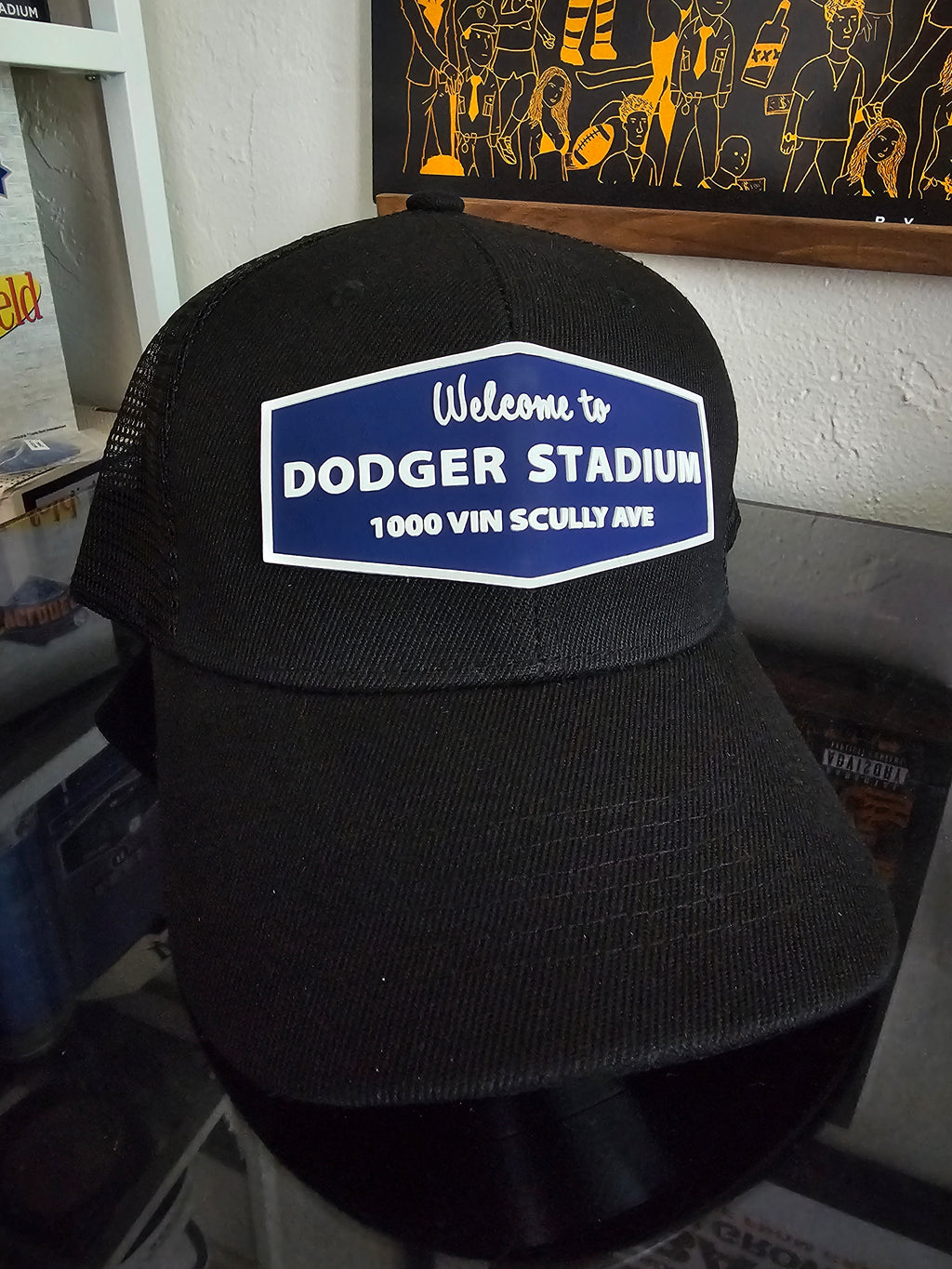 Los Angeles Dodgers "Dodger Stadium" PVC Patch Trucker Hat.