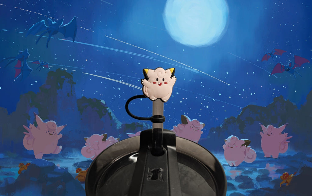 Pokémon Clefairy Straw Topper. 10mm Straw Opening.