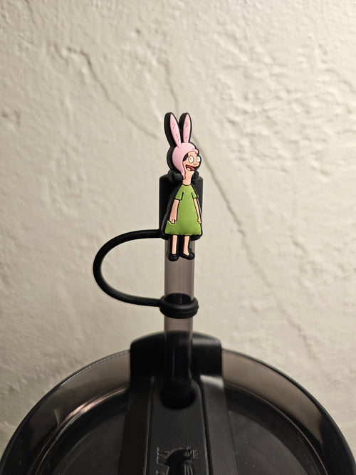 Bobs Burgers Straw Toppers. 10mm Straw Opening. 2 Pack.