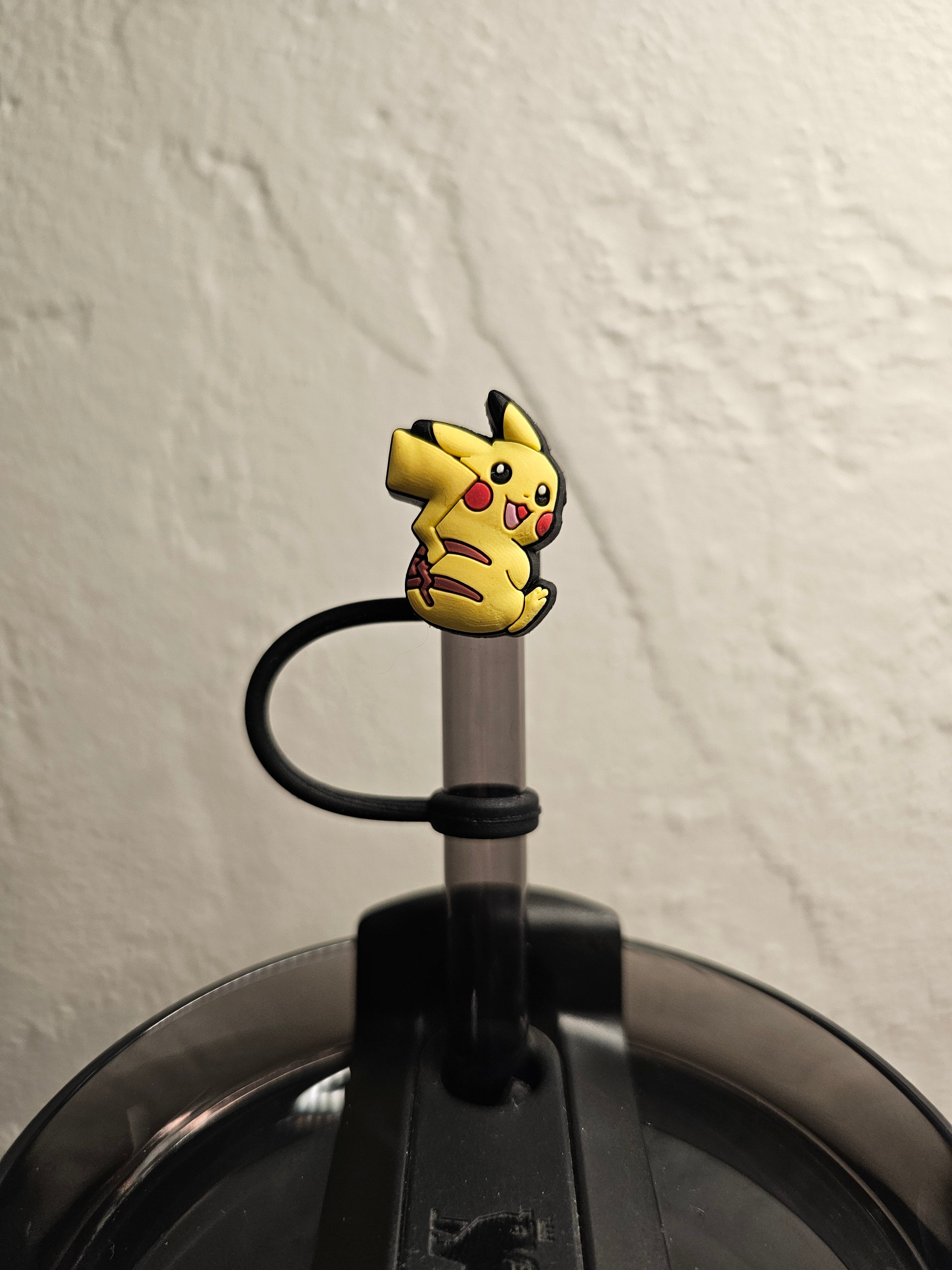 Pokémon Pikachu Straw Toppers. 10mm Straw Opening. 4 Pack.