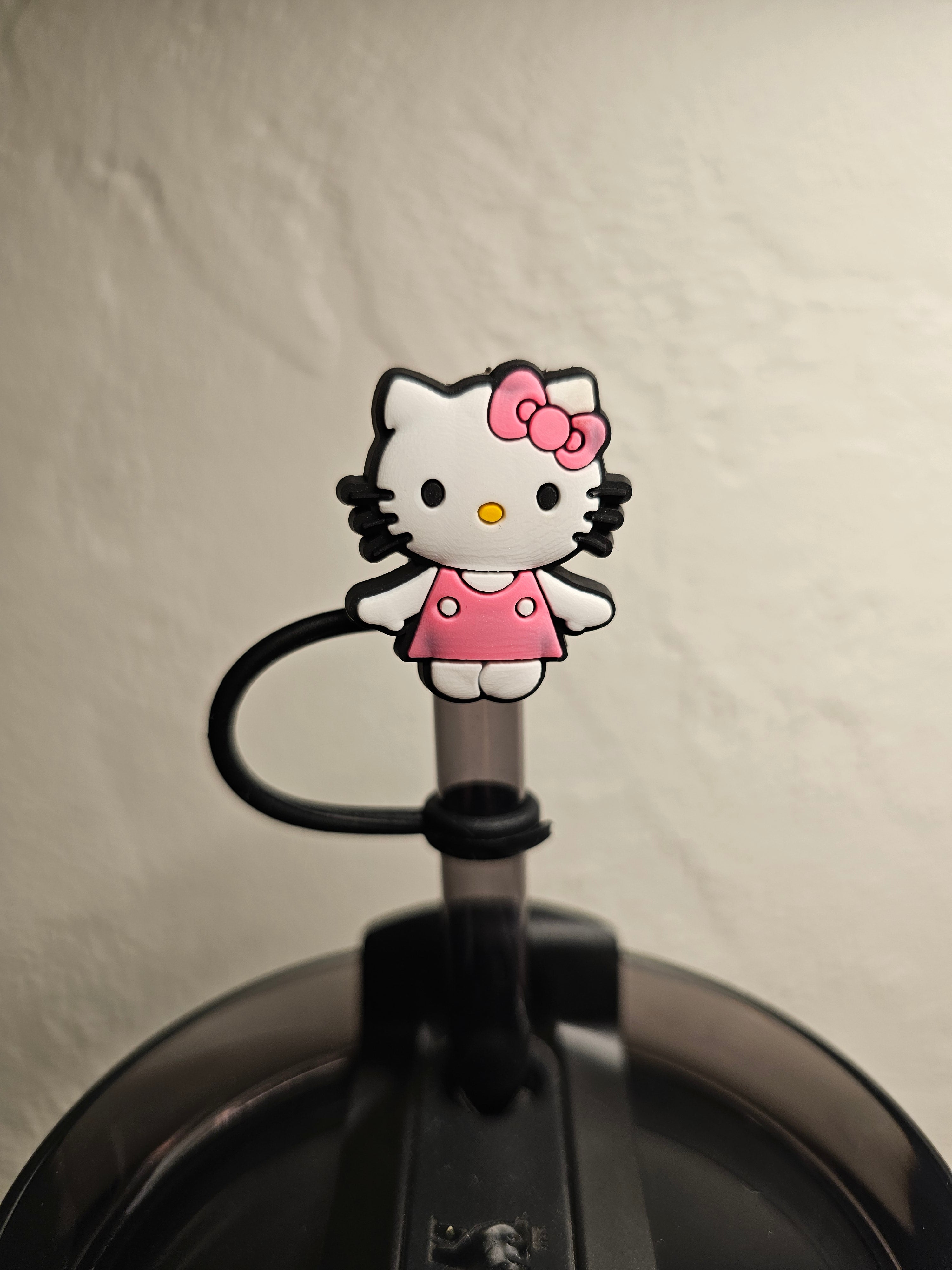 Hello Kitty Kawaii Straw Toppers. 10mm Straw Opening. 3 Pack.