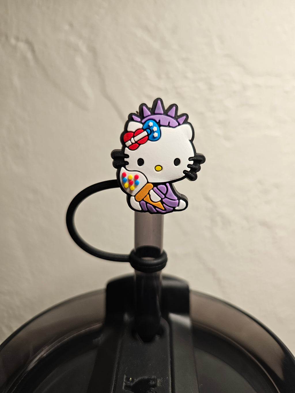 Hello Kitty Kawaii Straw Toppers. 10mm Straw Opening. 5 Pack.