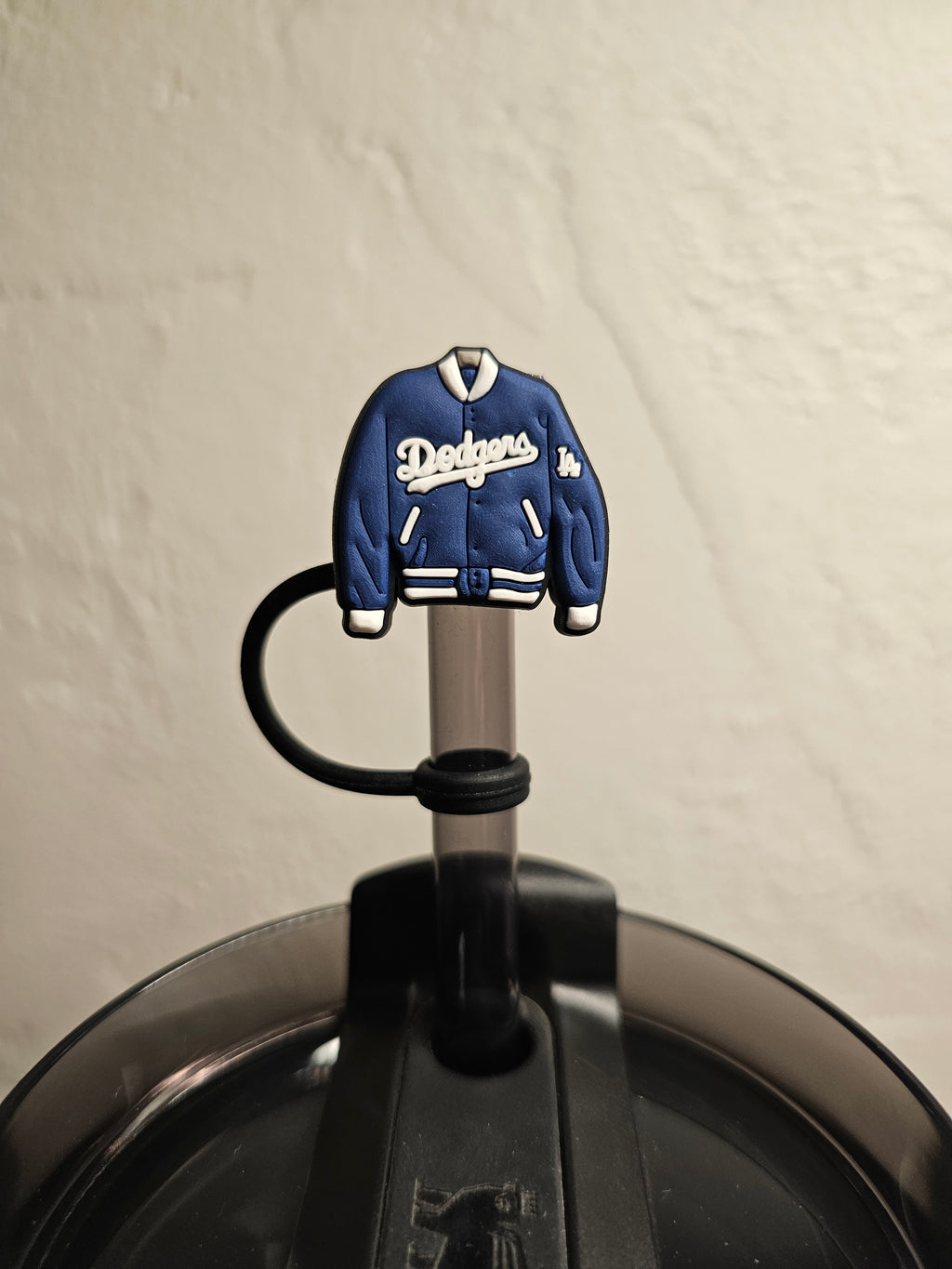 Los Angeles Dodgers Straw Toppers. 10mm Straw Opening. 2 Pack.