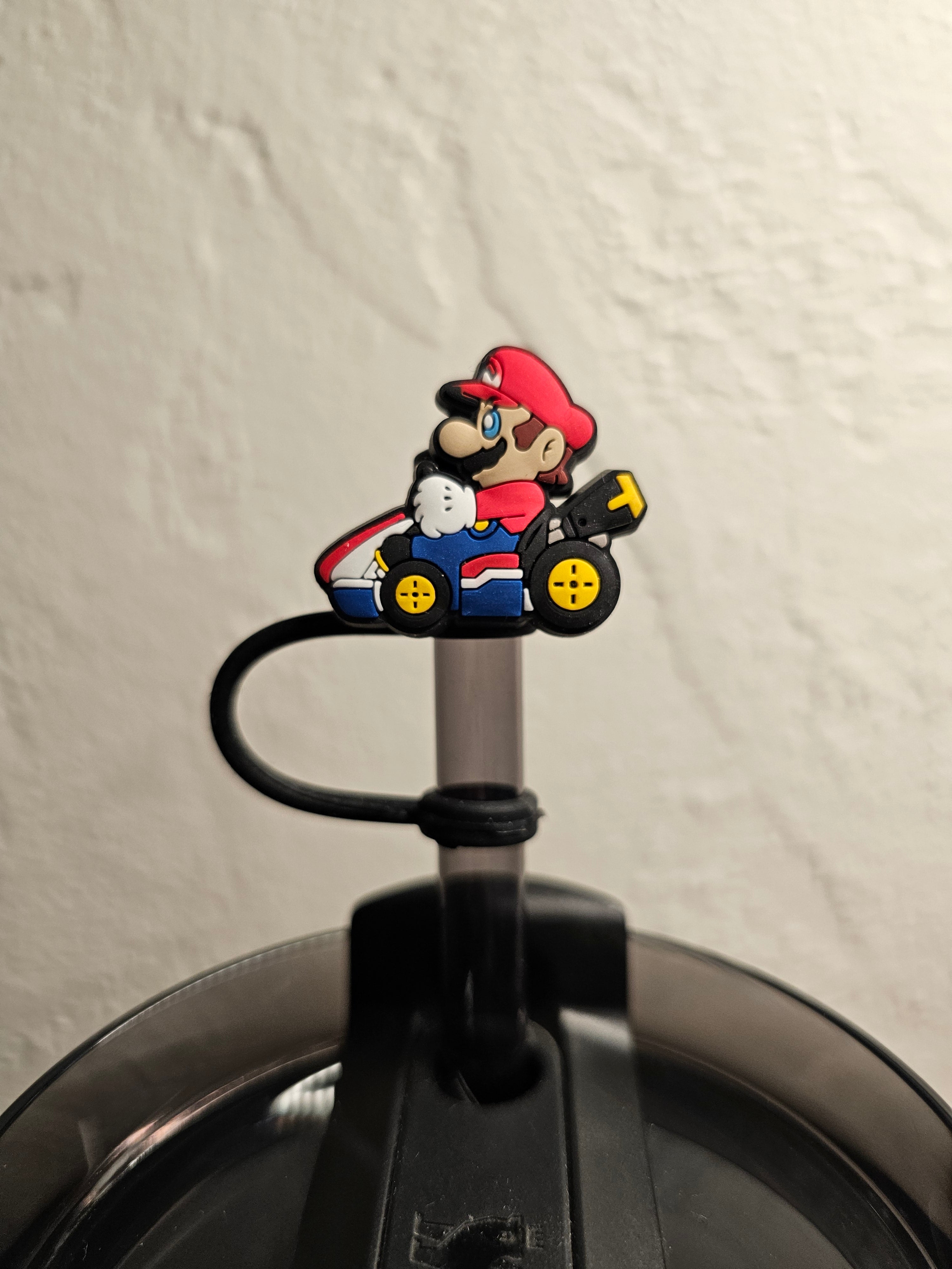 Super Mario Kart Straw Topper. 10mm Straw Opening.