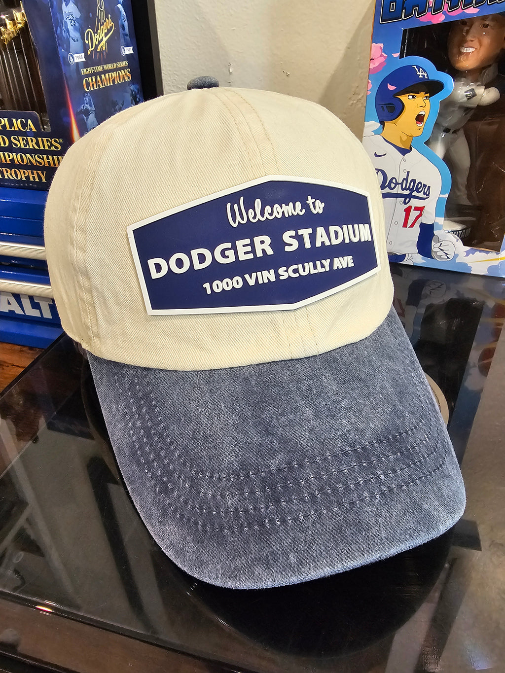 Los Angeles Dodgers "Dodger Stadium" PVC Patch Dad Hat.