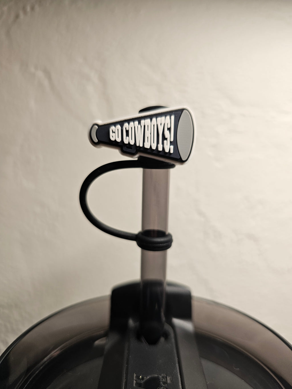 Dallas Cowboys Straw Toppers. 10mm Straw Opening. 6 Pack.