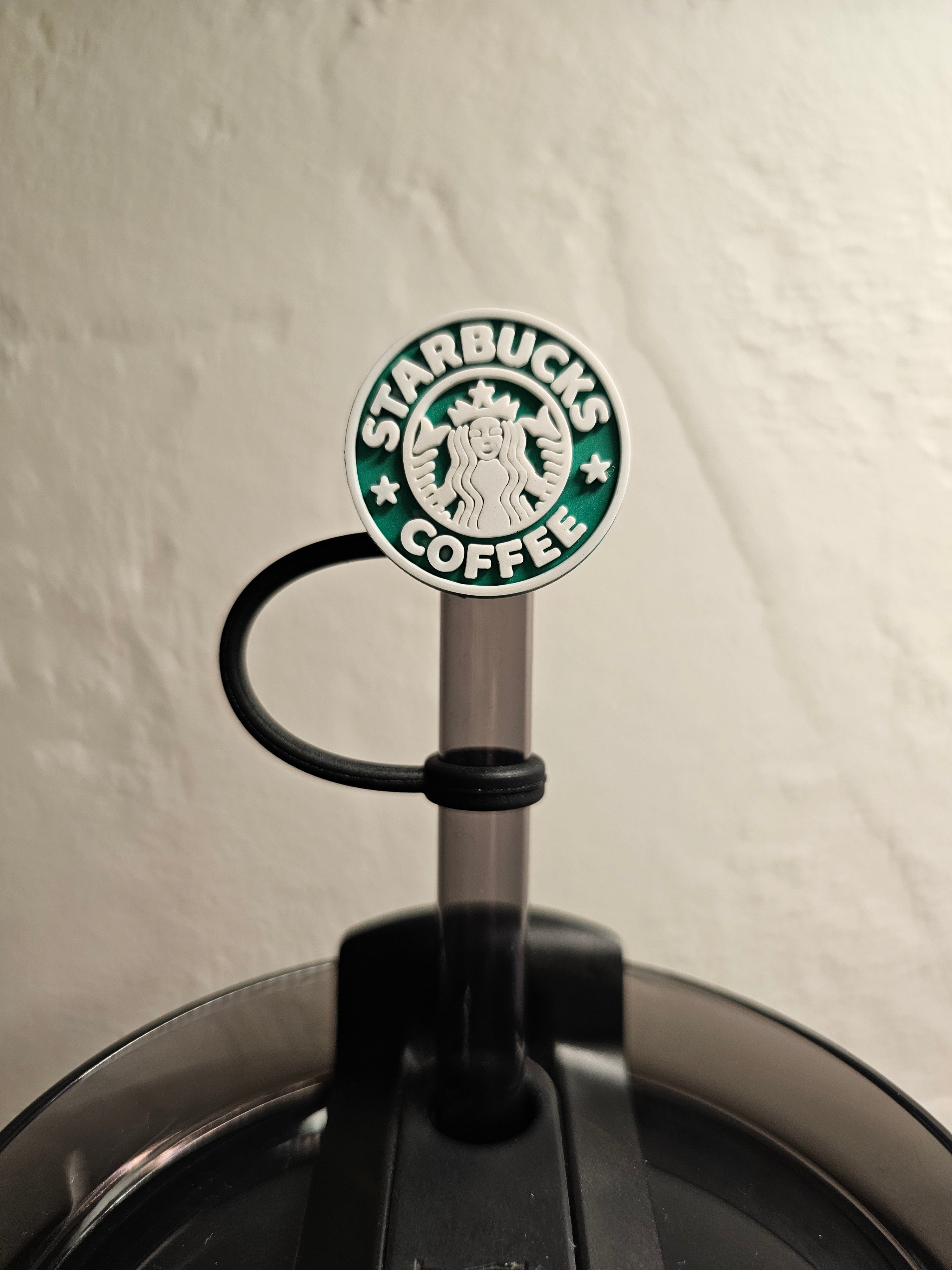 Starbucks Logo Straw Topper. 10mm Straw Opening.