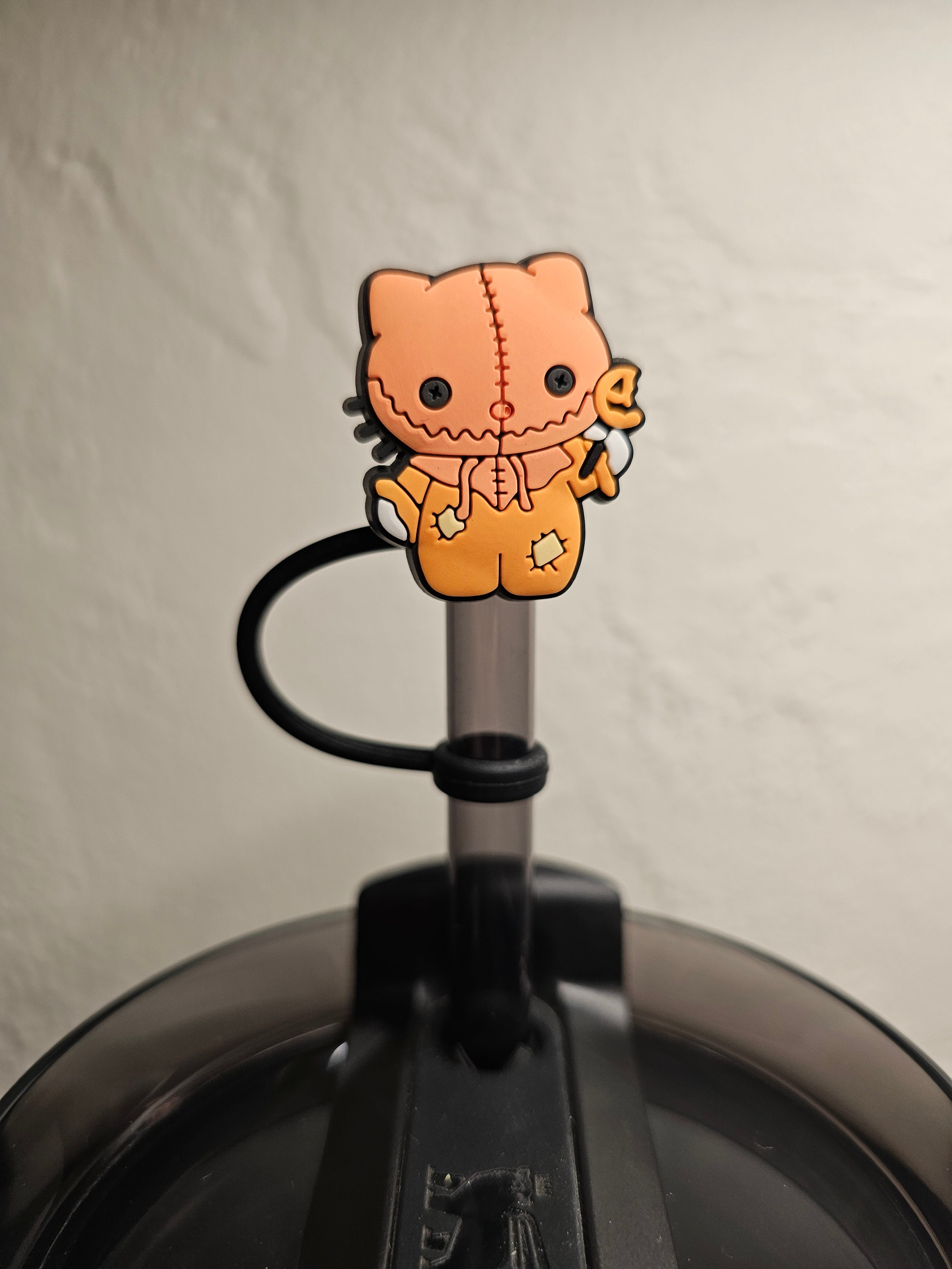 Hello Kitty Straw Toppers. 10mm Straw Opening. 5 Pack.