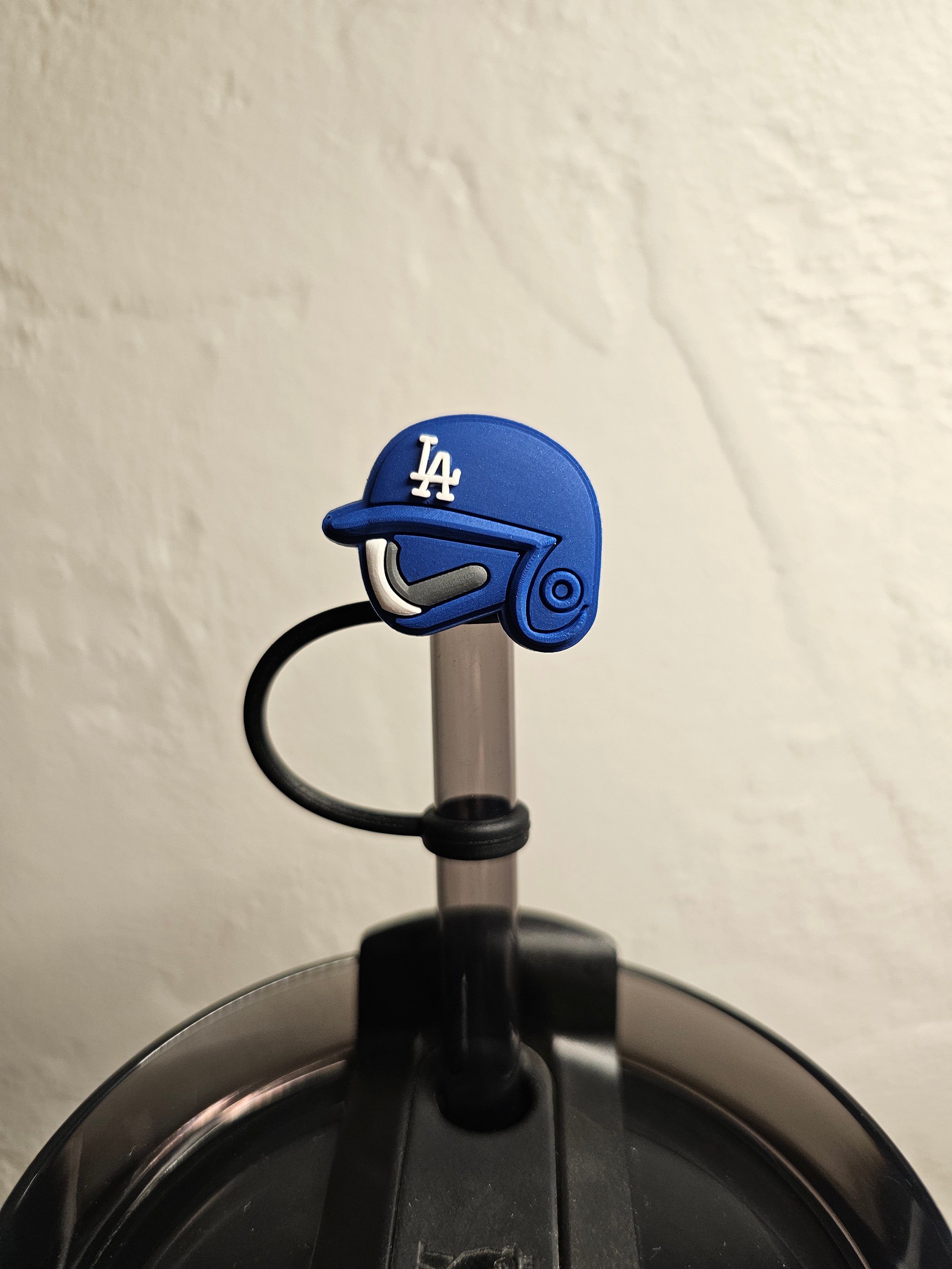 Los Angeles Dodgers Straw Toppers. 10mm Straw Opening. 2 Pack.
