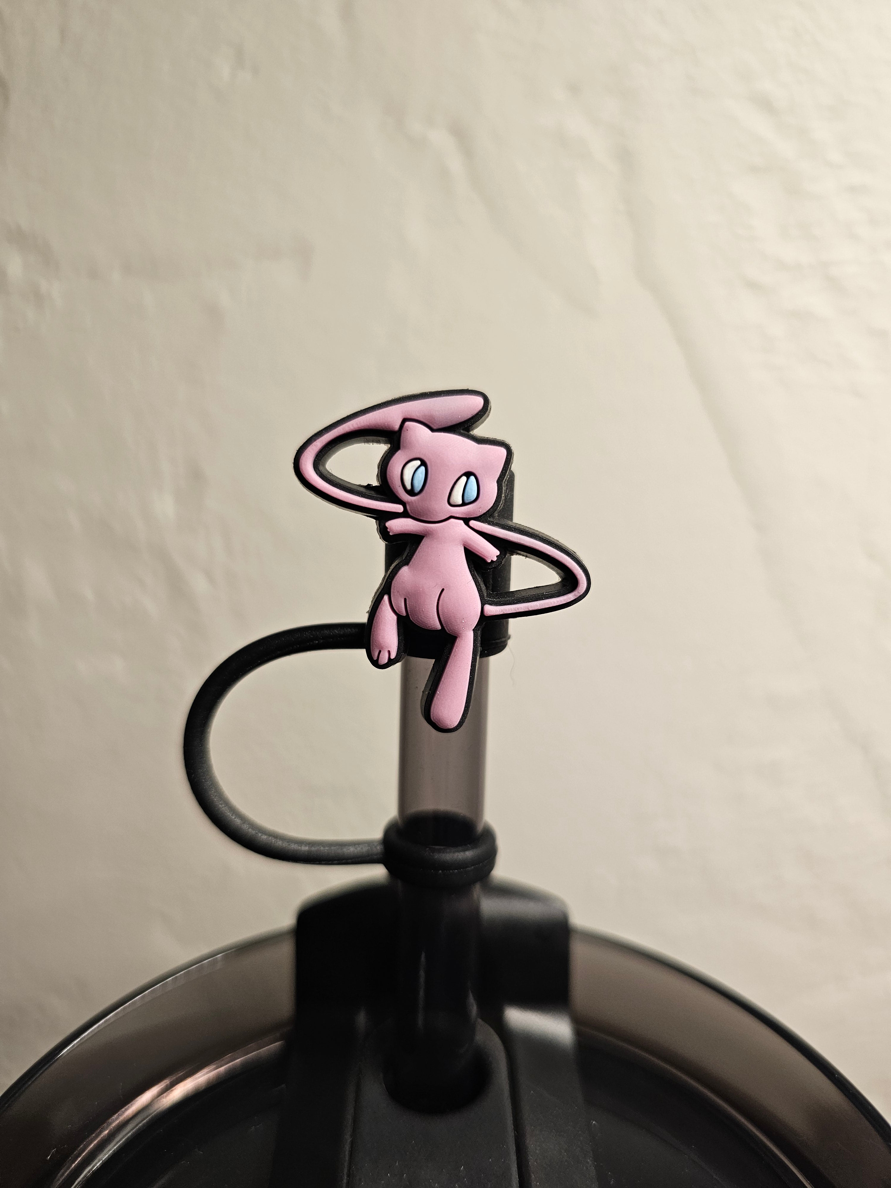 Pokémon Mew Straw Topper. 10mm Straw Opening.